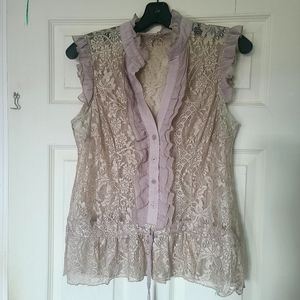 Costa Blanca fine lace blouse